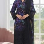 Midnight Bloom Shalwar Kameez