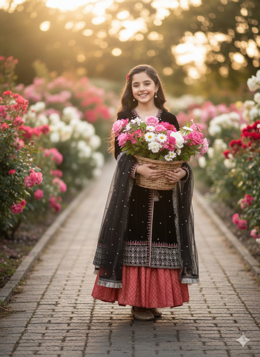 Rose Noir(Kids size 10 to 14 age) - Image 5