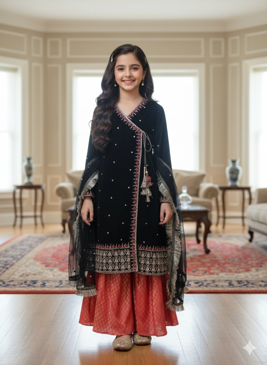 Rose Noir(Kids size 10 to 14 age) - Image 2