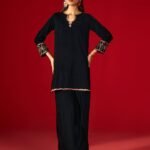 Allys Black Velvet 2-Piece Winter Wear