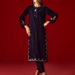 Allys Rich Purple Velvet 2-Piece Winter Wear
