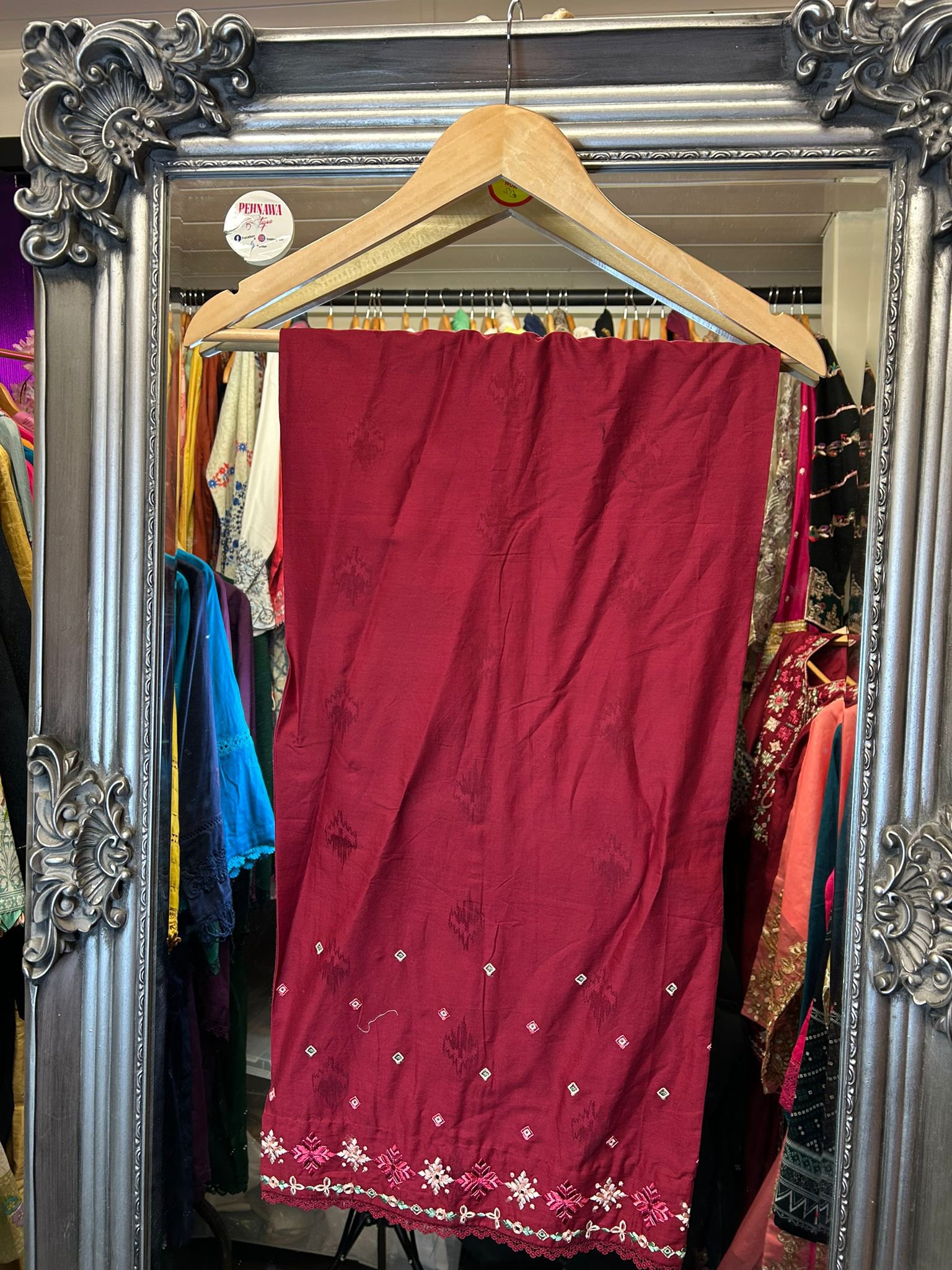 Maroon Petal Mosaic - Image 2