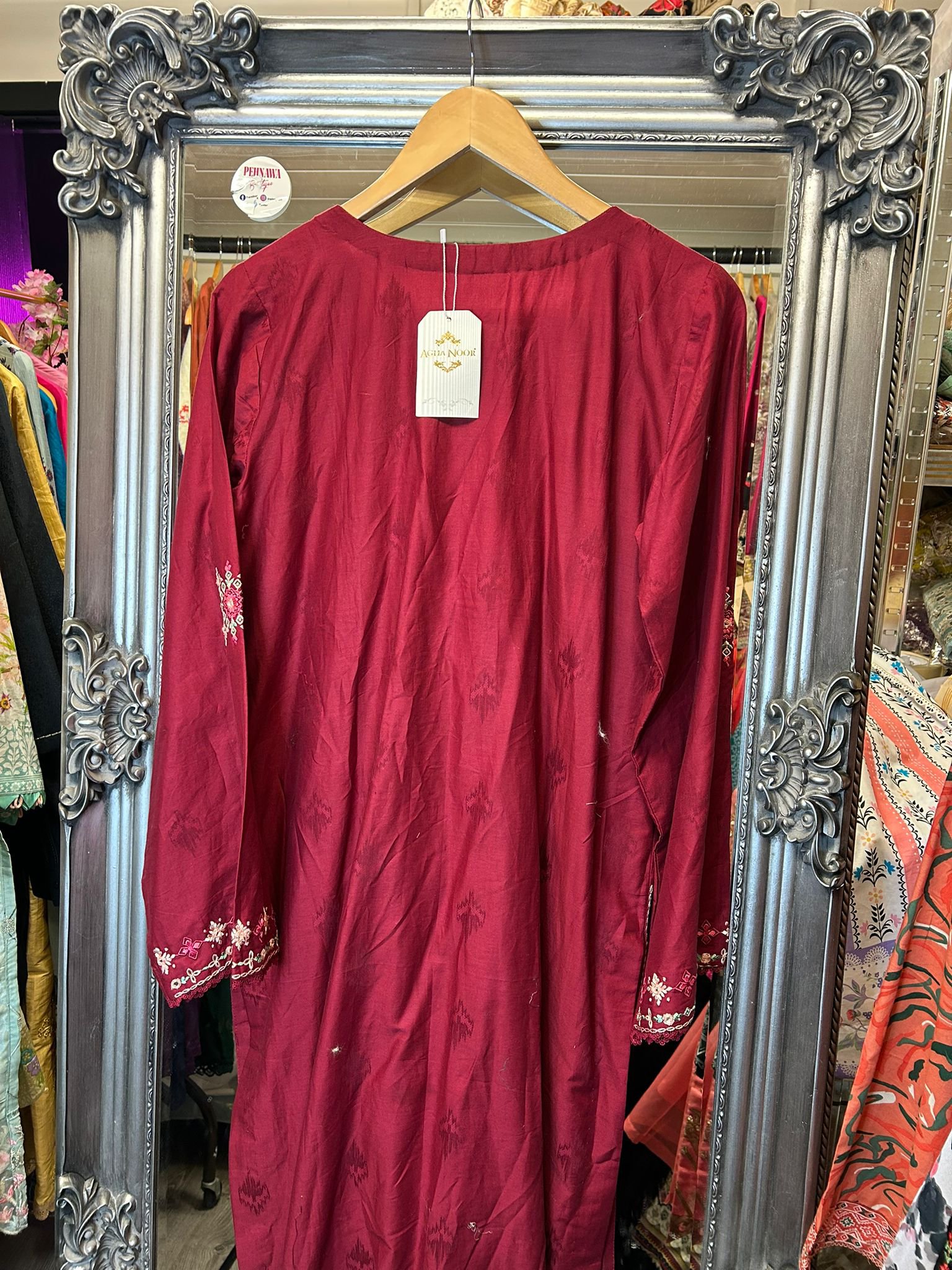 Maroon Petal Mosaic - Image 3