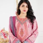 Blush Orchid Embroidered Lawn 3-Piece
