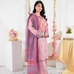 Blush Orchid Embroidered Lawn 3-Piece