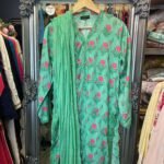 Agha Noor Seafoam Green Floral Cotton Kurta Dupatta 2PC