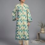 Agha Noor Printed Cotton & Embroidered Shalwar 2-Piece
