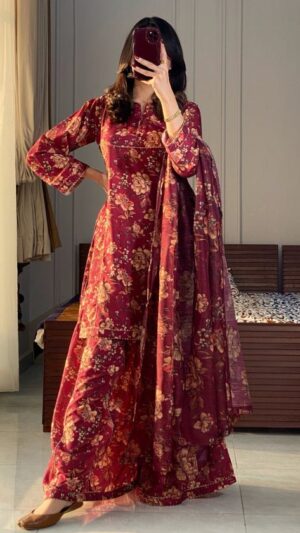 Zarveen – Maroon 3PC