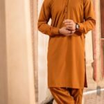RAYAN – Amber Rust Kurta Shalwar