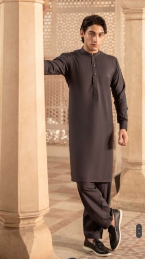 SAAD – Espresso Brown Kurta Shalwar
