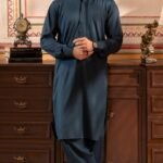 DANISH – Deep Teal Kurta Shalwar