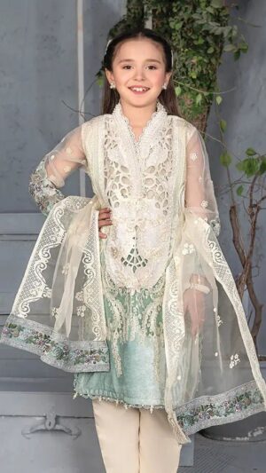 LINA – Mint Pearl Girls Festive 3PC