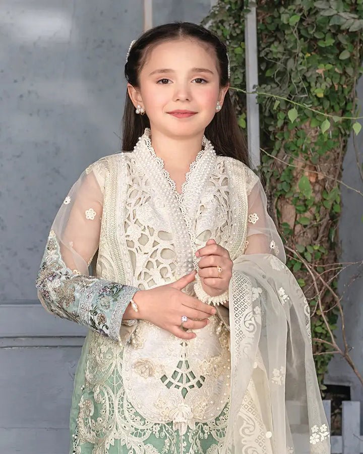 LINA – Mint Pearl Girls Festive 3PC - Image 3