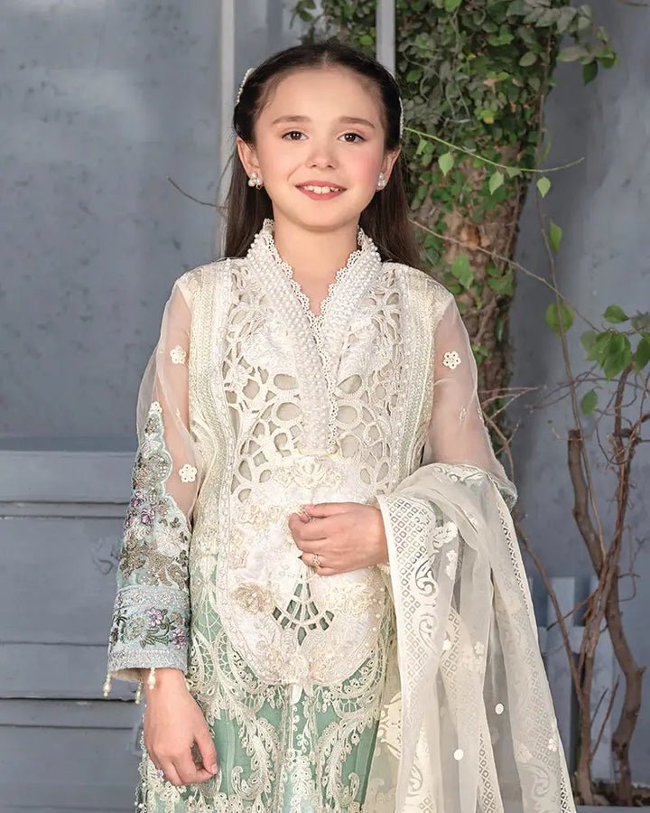 LINA – Mint Pearl Girls Festive 3PC - Image 2
