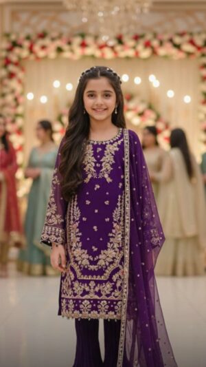 LAYLA – Royal Amethyst Girls Festive 3PC