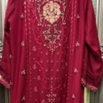 Crimson Noor Embroidered Suit