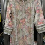 Meadow Elegance Embroidered Suit