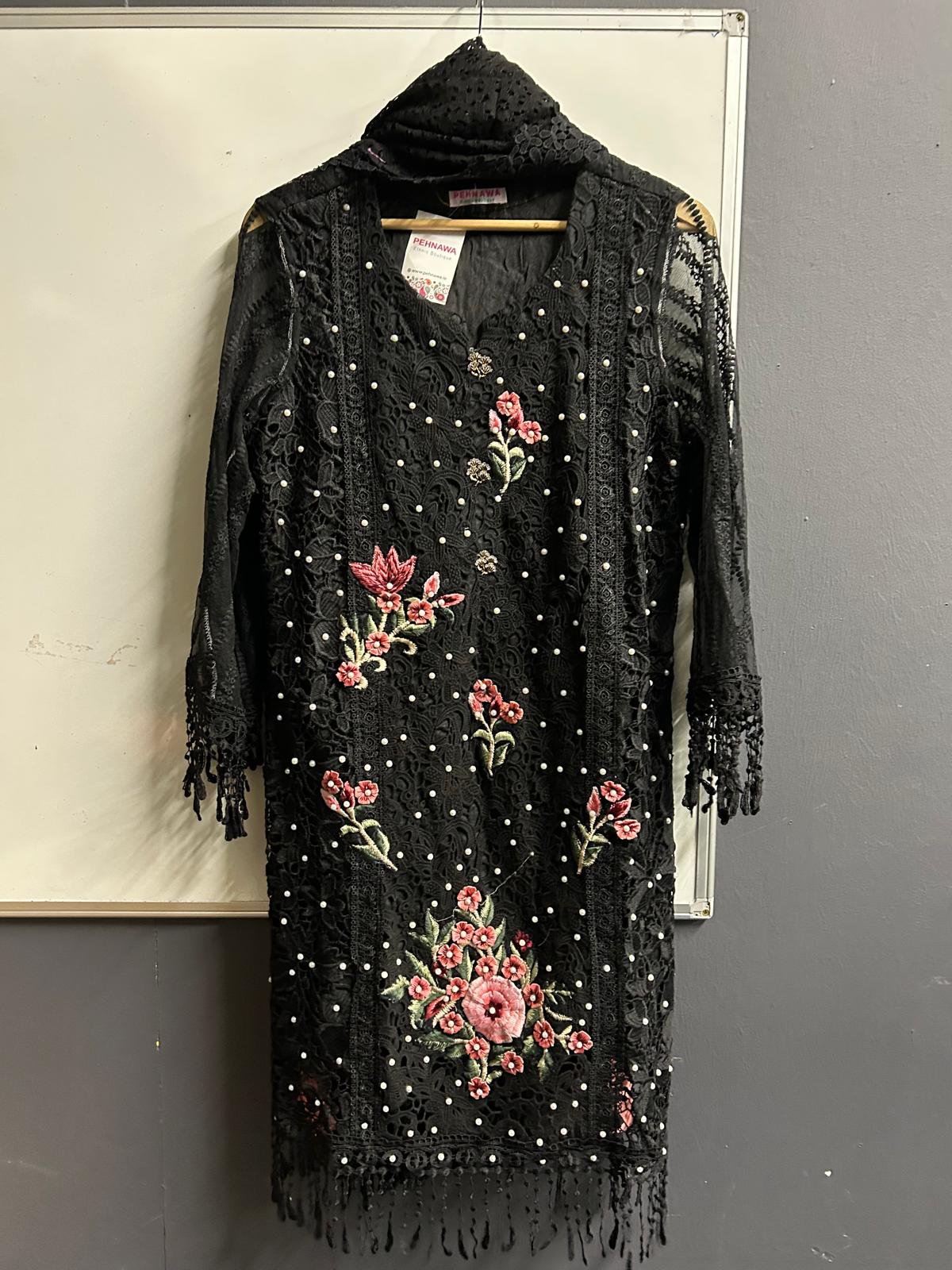 Midnight Blossom Lace 3PC Suit