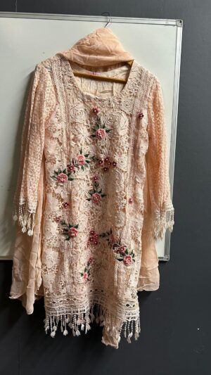 Blush Ivory Floral Lace 3-Piece Suit