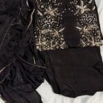 Midnight Noir Embellished 3PC Suit – Luxury Black Edition