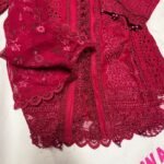 Crimson Regal Lace Ensemble