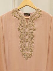 Agha Noor 1-Piece Embroidered Cotton Net Shirt