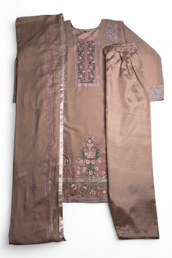 Gulabi Nazrana Zari Suit