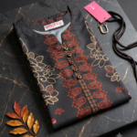 Midnight Flora Printed Viscose Co-Ord Set - Black