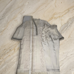 Premium Off-White Chiffon 3-Piece Suit