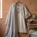 Beige Premium Doriya Cotton 3-Piece Suite